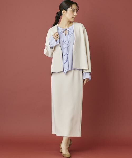 INED / イネド ノーカラージャケット | 《INED CLARO》ダンボールカラーレスジャケット | 詳細22