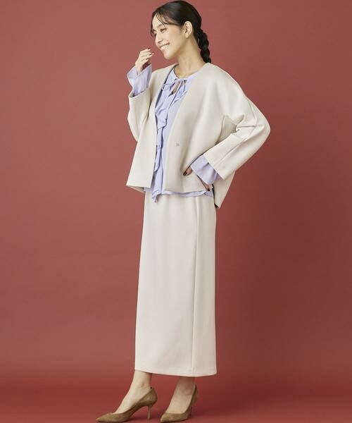 INED / イネド ノーカラージャケット | 《INED CLARO》ダンボールカラーレスジャケット | 詳細24