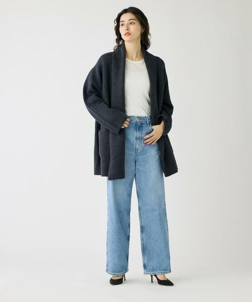 INED / イネド カーディガン・ボレロ | 《大きいサイズ》スーリーアルパカニットカーディガン | 詳細23