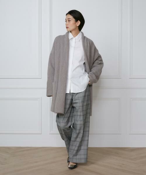 INED / イネド カーディガン・ボレロ | 《大きいサイズ》スーリーアルパカニットカーディガン | 詳細14