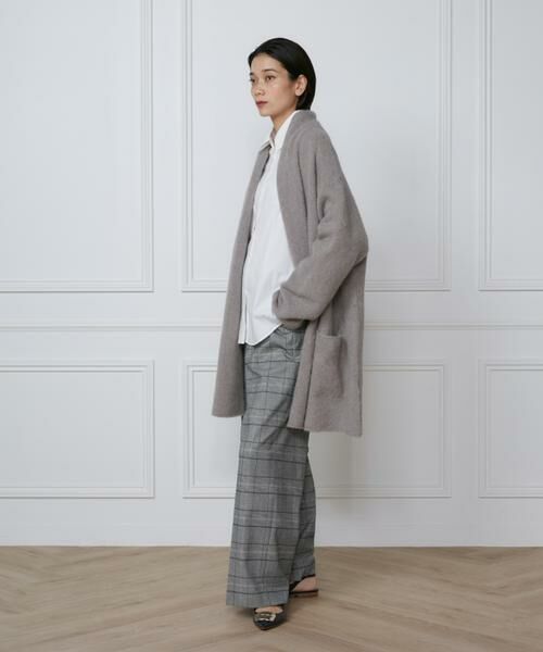 INED / イネド カーディガン・ボレロ | 《大きいサイズ》スーリーアルパカニットカーディガン | 詳細15