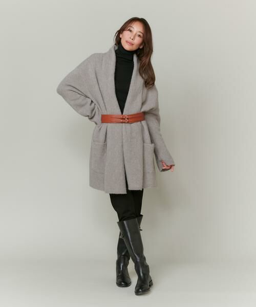 INED / イネド カーディガン・ボレロ | 《大きいサイズ》スーリーアルパカニットカーディガン | 詳細19