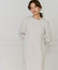 INED / イネド ミニ丈・ひざ丈ワンピース | 《大きいサイズ》ハイウエストワンピース