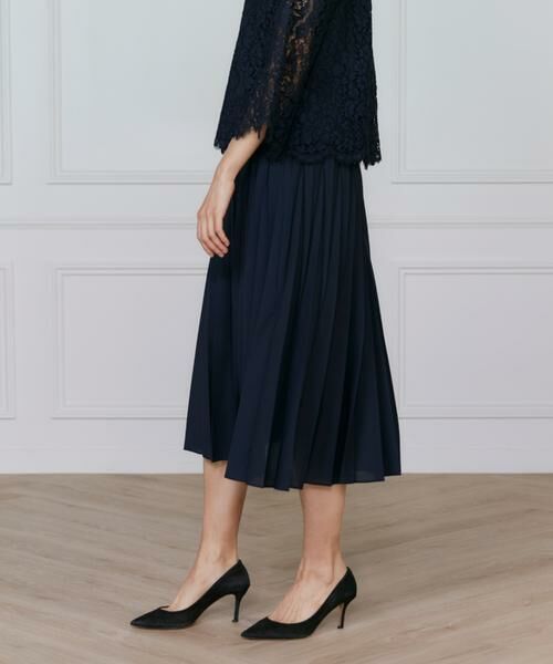 INED / イネド ミニ・ひざ丈スカート | シフォンプリーツスカート | 詳細23