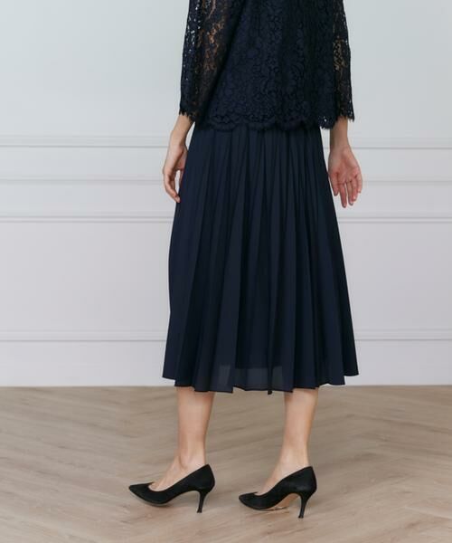 INED / イネド ミニ・ひざ丈スカート | シフォンプリーツスカート | 詳細24