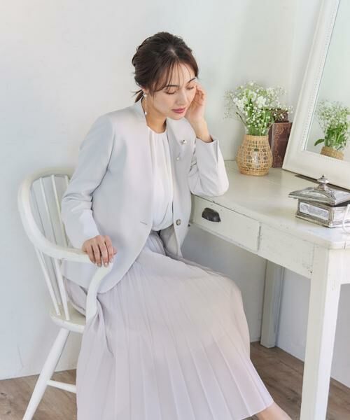 INED / イネド ミニ・ひざ丈スカート | シフォンプリーツスカート | 詳細21