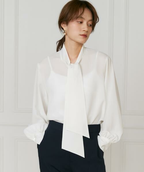 INED / イネド シャツ・ブラウス | ボウタイブラウス | 詳細1