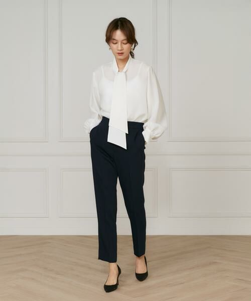 INED / イネド シャツ・ブラウス | 《大きいサイズ》ボウタイブラウス | 詳細2