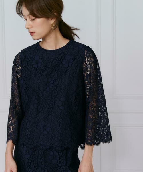 INED / イネド シャツ・ブラウス | 《大きいサイズ》コードレースブラウス | 詳細12