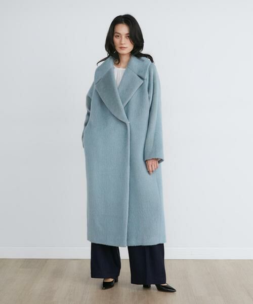 INED / イネド その他アウター | 《大きいサイズ》モヘヤシャギーロングコート《la veille by SUPERIOR CLOSET》 | 詳細1