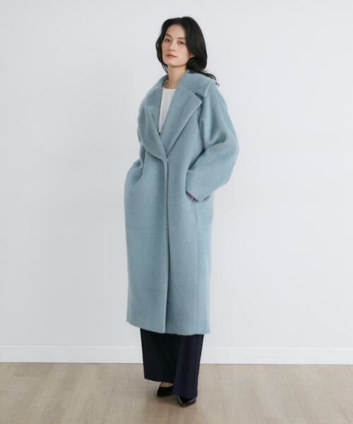 INED / イネド その他アウター | 《大きいサイズ》モヘヤシャギーロングコート《la veille by SUPERIOR CLOSET》 | 詳細2