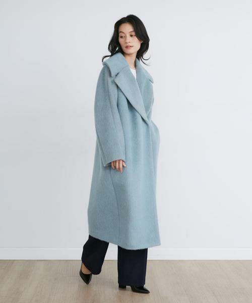 INED / イネド その他アウター | 《大きいサイズ》モヘヤシャギーロングコート《la veille by SUPERIOR CLOSET》 | 詳細3