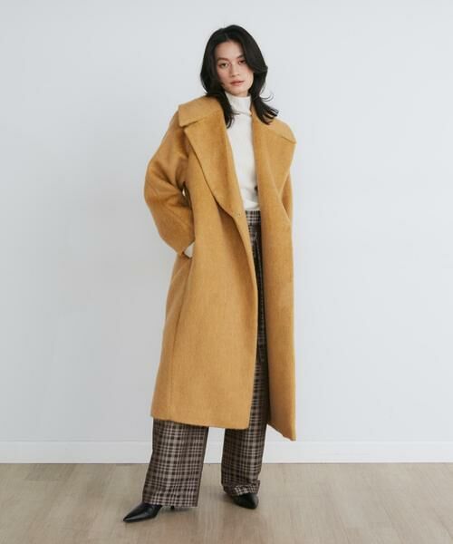 INED / イネド その他アウター | 《大きいサイズ》モヘヤシャギーロングコート《la veille by SUPERIOR CLOSET》 | 詳細9