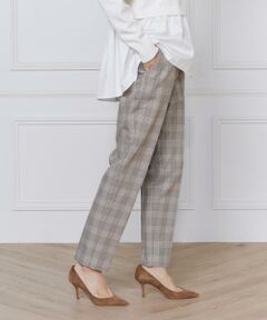 INED / イネド ショート・ハーフ・半端丈パンツ | 《大きいサイズ》美脚テーパードパンツ