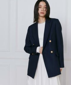 INED / イネド テーラードジャケット | 《大きいサイズ》ダブルブレストジャケット