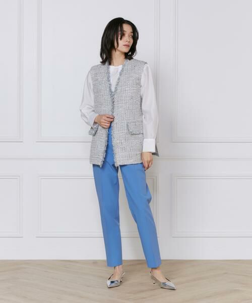 INED / イネド ベスト | 《大きいサイズ》ツイードジレ《Lanificico Campore》 | 詳細6