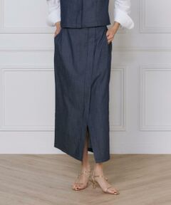 INED / イネド ミニ・ひざ丈スカート | デニム風スカート