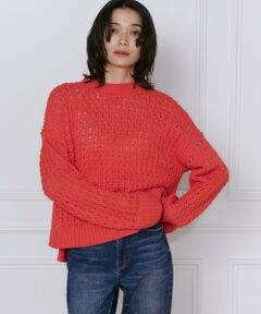 INED / イネド ニット・セーター | メッシュ柄ニットプルオーバー《YVON》