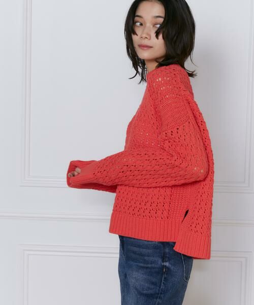 INED / イネド ニット・セーター | メッシュ柄ニットプルオーバー《YVON》 | 詳細11