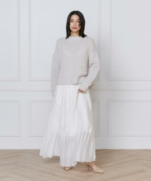 INED / イネド ニット・セーター | メッシュ柄ニットプルオーバー《YVON》 | 詳細2