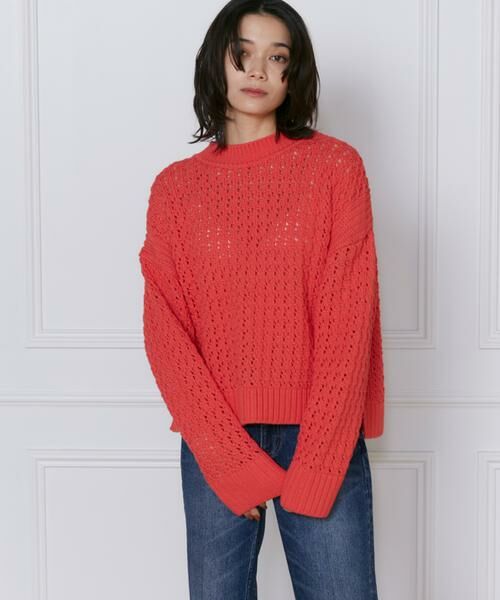 INED / イネド ニット・セーター | メッシュ柄ニットプルオーバー《YVON》 | 詳細9