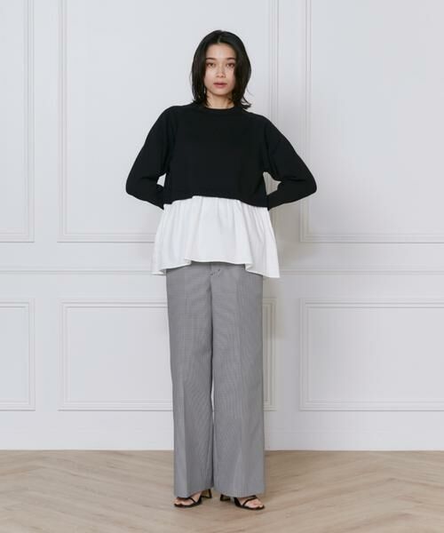 INED / イネド ニット・セーター | 《大きいサイズ》ドッキングニット | 詳細10