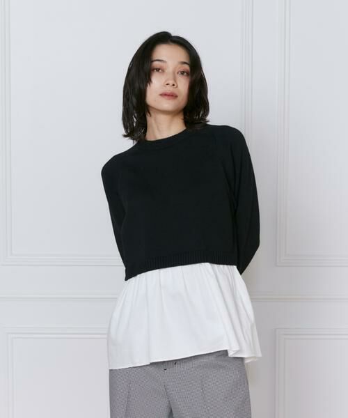 INED / イネド ニット・セーター | 《大きいサイズ》ドッキングニット | 詳細13