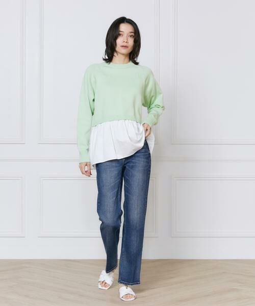 INED / イネド ニット・セーター | 《大きいサイズ》ドッキングニット | 詳細3