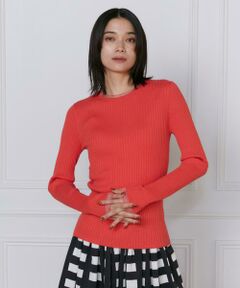 INED / イネド ニット・セーター | 《大きいサイズ》シアードッキングリブニット