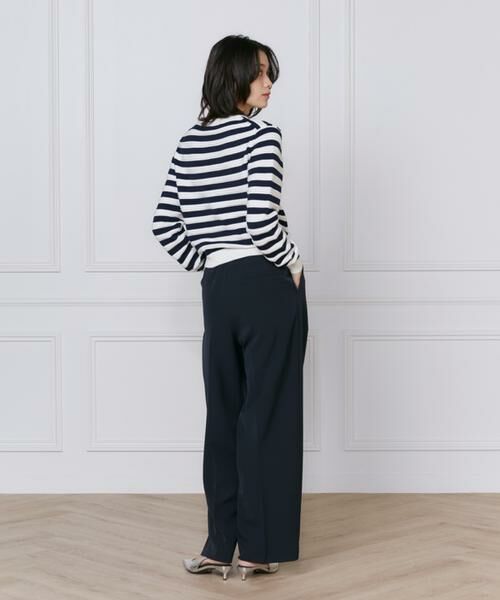 INED / イネド カーディガン・ボレロ | 《大きいサイズ》ボーダー柄カーディガン | 詳細4