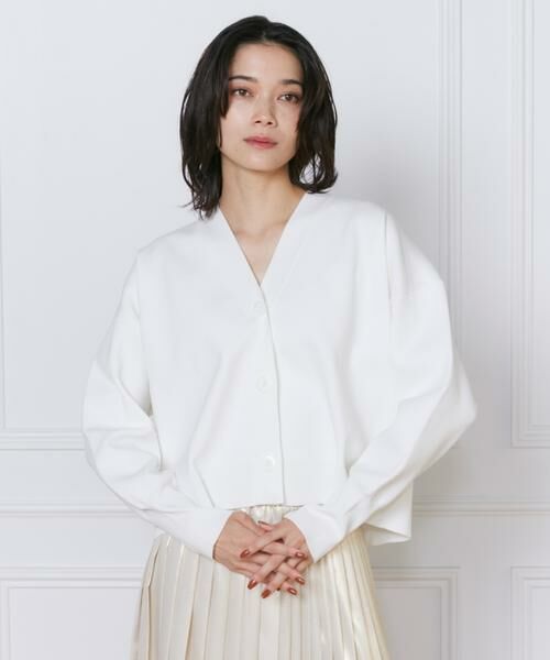 INED / イネド カーディガン・ボレロ | 《大きいサイズ》スムースカーディガン | 詳細1