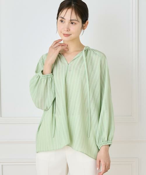 INED / イネド シャツ・ブラウス | からみ織ブラウス | 詳細1