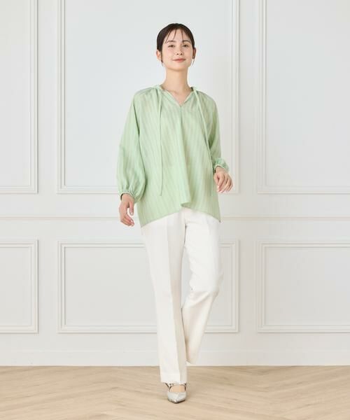 INED / イネド シャツ・ブラウス | からみ織ブラウス | 詳細2