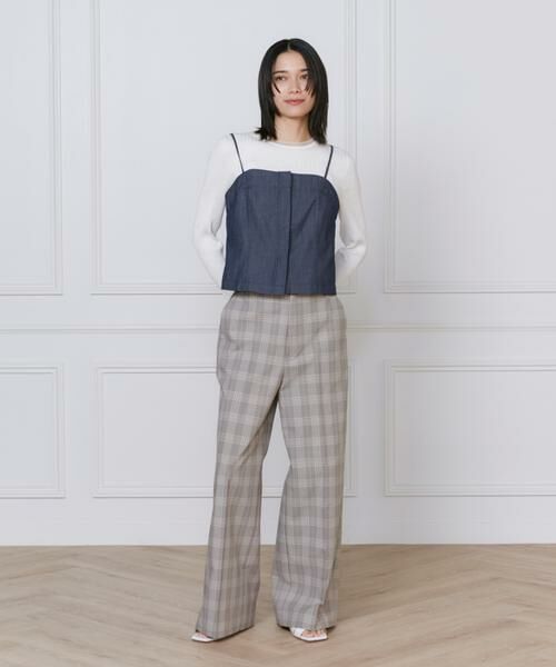 INED / イネド シャツ・ブラウス | デニム風ビスチェ | 詳細5