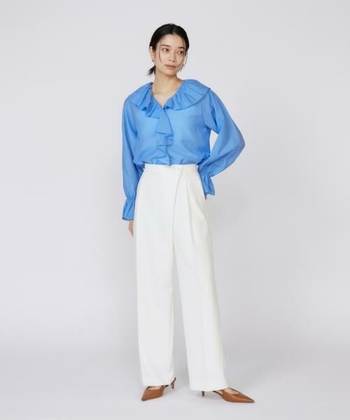 INED / イネド シャツ・ブラウス | シャイニーローンフリルブラウス | 詳細10