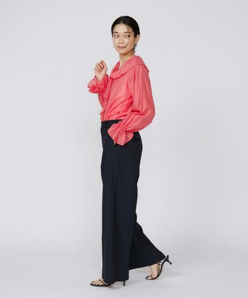 INED / イネド シャツ・ブラウス | シャイニーローンフリルブラウス | 詳細14