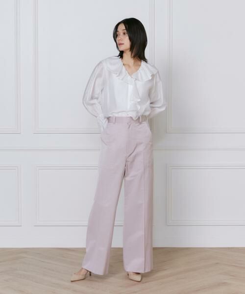 INED / イネド シャツ・ブラウス | シャイニーローンフリルブラウス | 詳細2