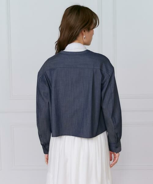 INED / イネド シャツ・ブラウス | 《大きいサイズ》デニム風ブラウス | 詳細7
