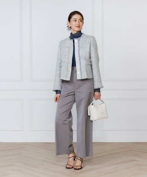 INED / イネド カットソー | チュール切り替えタートルネックカットソー | 詳細10