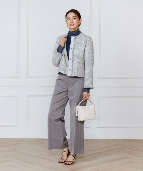 INED / イネド カットソー | チュール切り替えタートルネックカットソー | 詳細11