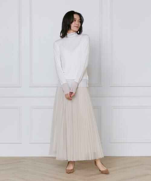 INED / イネド カットソー | チュール切り替えタートルネックカットソー | 詳細2