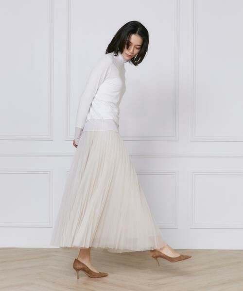 INED / イネド カットソー | チュール切り替えタートルネックカットソー | 詳細4