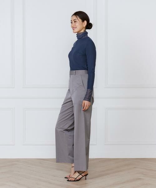 INED / イネド カットソー | チュール切り替えタートルネックカットソー | 詳細8