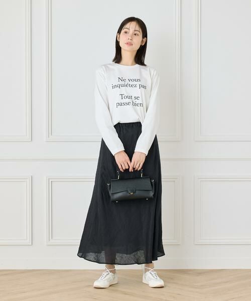 INED / イネド Tシャツ | ロングスリーブロゴカットソー | 詳細2