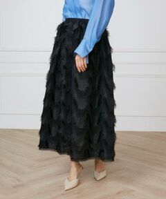 INED / イネド ミニ・ひざ丈スカート | ハンドカットジャガードギャザースカート《la veille by SUPERIOR CLOSET》