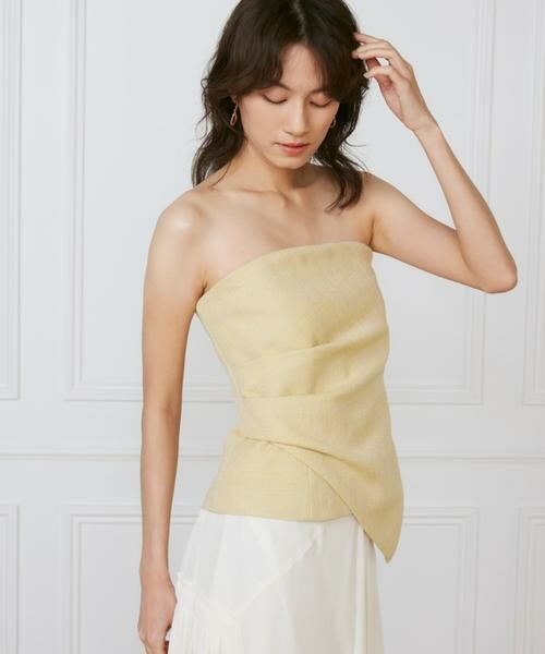 INED/イネド タックビスチェ《la veille by SUPERIOR CLOSET》 イエロー 09 INED/イネド タックビスチェ《la veille by SUPERIOR CLOSET》 イエロー 09