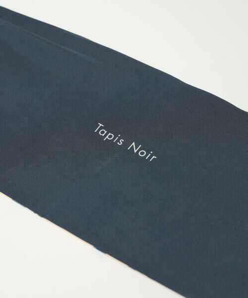 INED / イネド バンダナ・スカーフ | 《FAVORITE》Slim Blue Toile スカーフ《Tapis Noir》 | 詳細4
