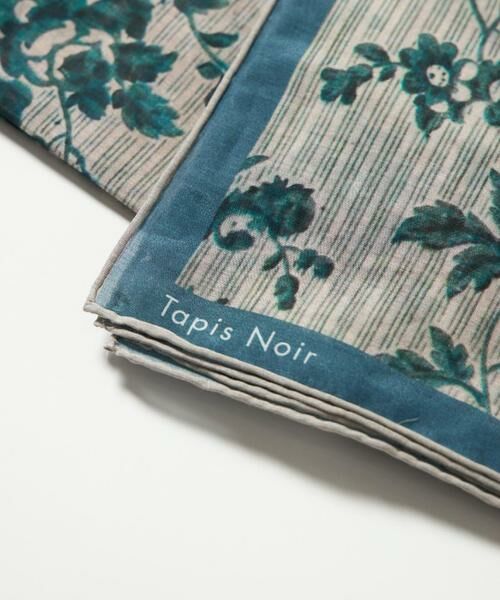 INED / イネド バンダナ・スカーフ | 《FAVORITE》Large Light Blue Stripe スカーフ《Tapis Noir》 | 詳細2