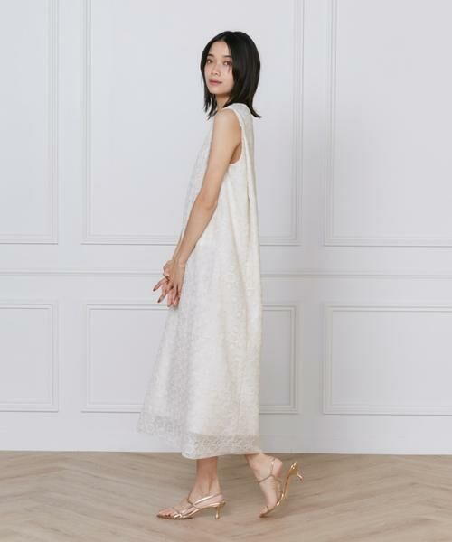 INED / イネド ミニ丈・ひざ丈ワンピース | 幾何学柄レースドレス | 詳細4