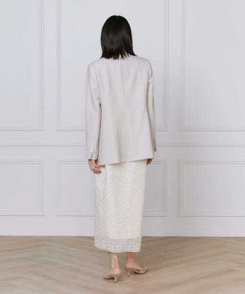 INED / イネド ミニ丈・ひざ丈ワンピース | 幾何学柄レースドレス | 詳細8